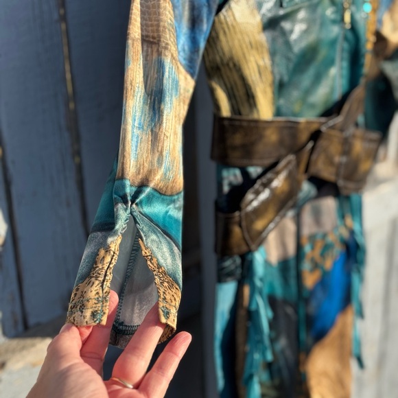 Disney Parks Descendants Uma Costume Girl’s 5/6 Youth Pirate Leather Jacket Belt - Picture 3 of 16